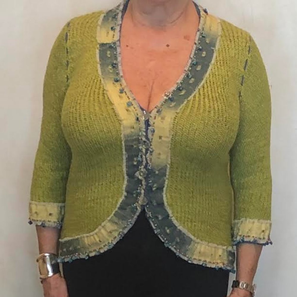 Where denim and lime meet